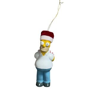 The Simpsons Homer‎ Simpson Christmas Ornament Santa Hat Candy Canes